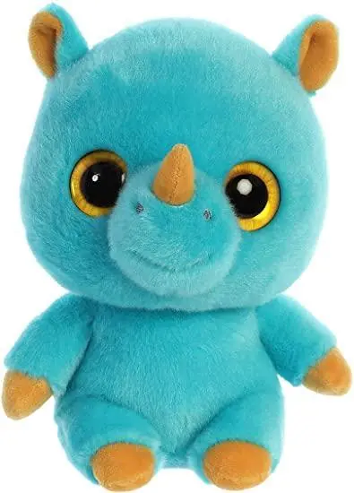 Yoohoo Rino Rhinoceros 20Cm Soft Toy - Blue 1
