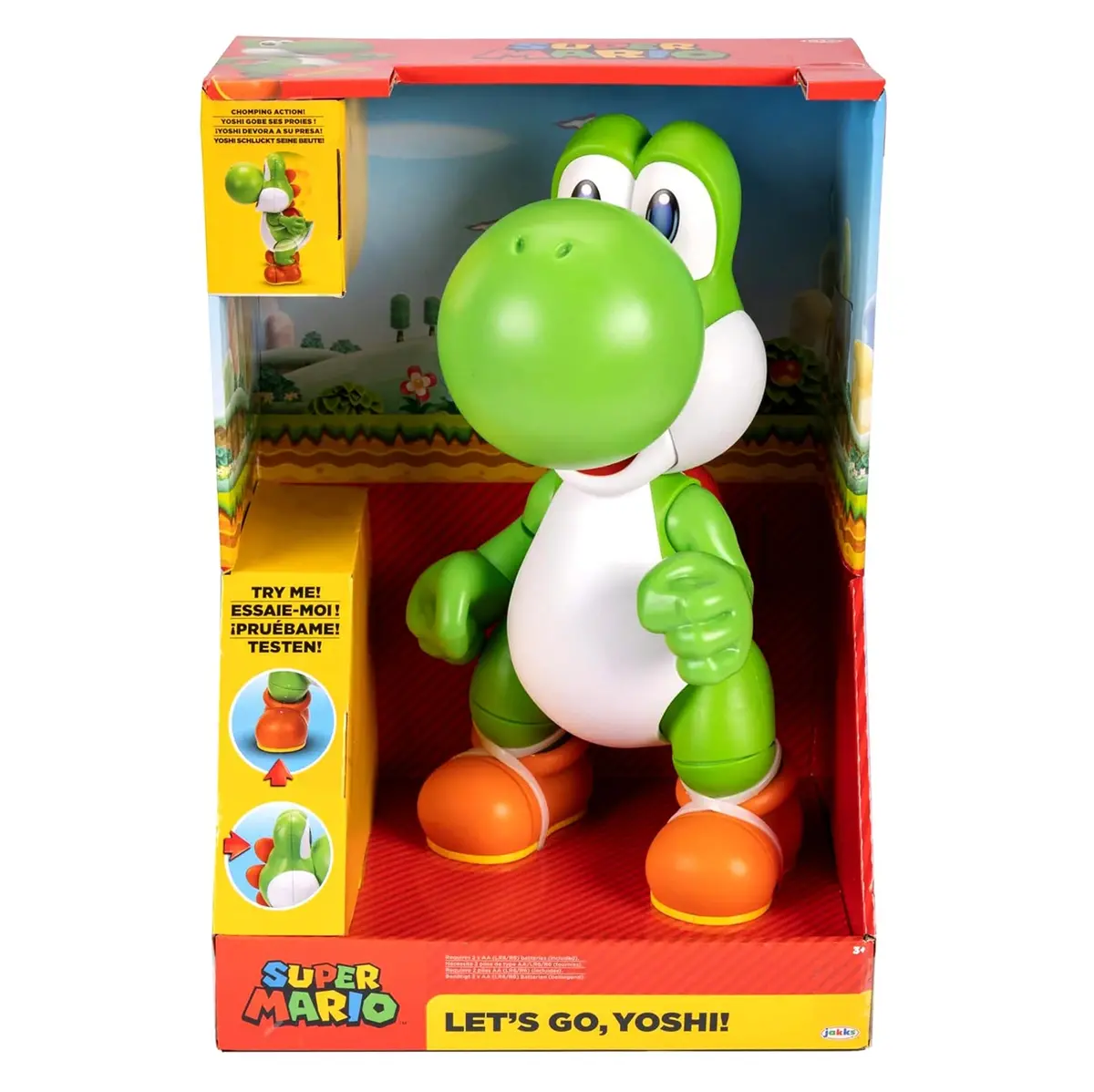 Yoshi Lets Go Super Mario Bros Interactive Figure 36Cm 1