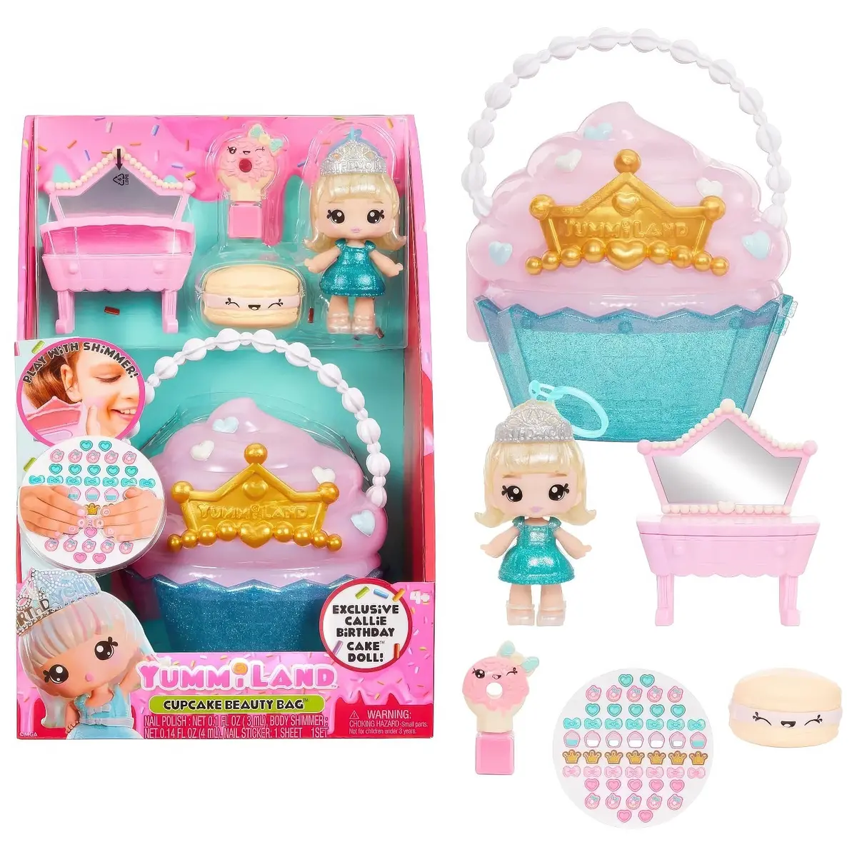 Yummiland Cup Cake Beauty Playset - Callie Birthday Cake 1