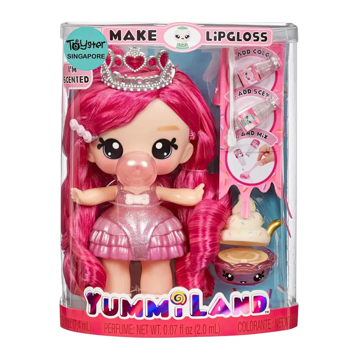 Yummiland Large Doll & Lipgloss Pet Bianca Bubblegum 1