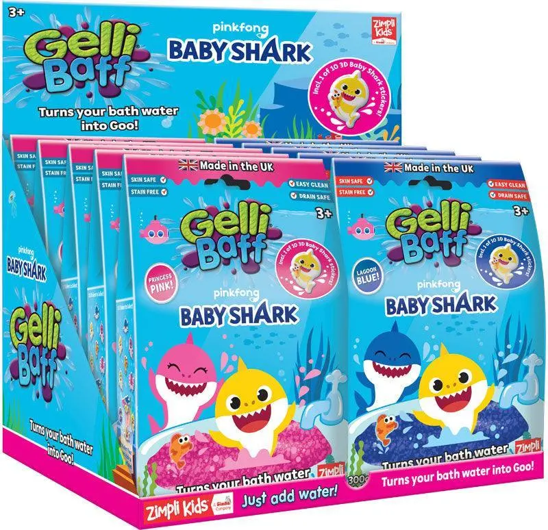 Zimpli Kids Baby Shark - Gelli Baff - 300G Assortment 1