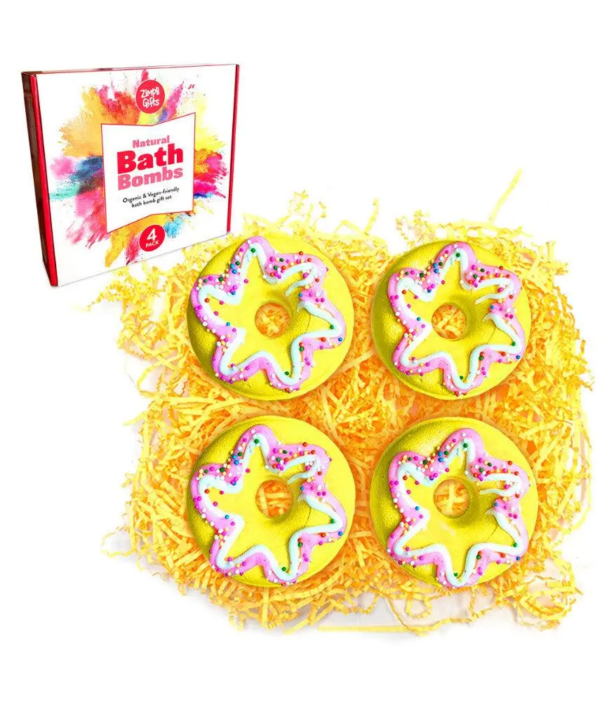 Zimpli Kids Doughnut Baff Bomb Pack 100G X 4 1