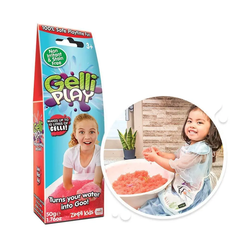 Zimpli Kids Gelli Play Goo Pack 125G - Lava Blast Red 1
