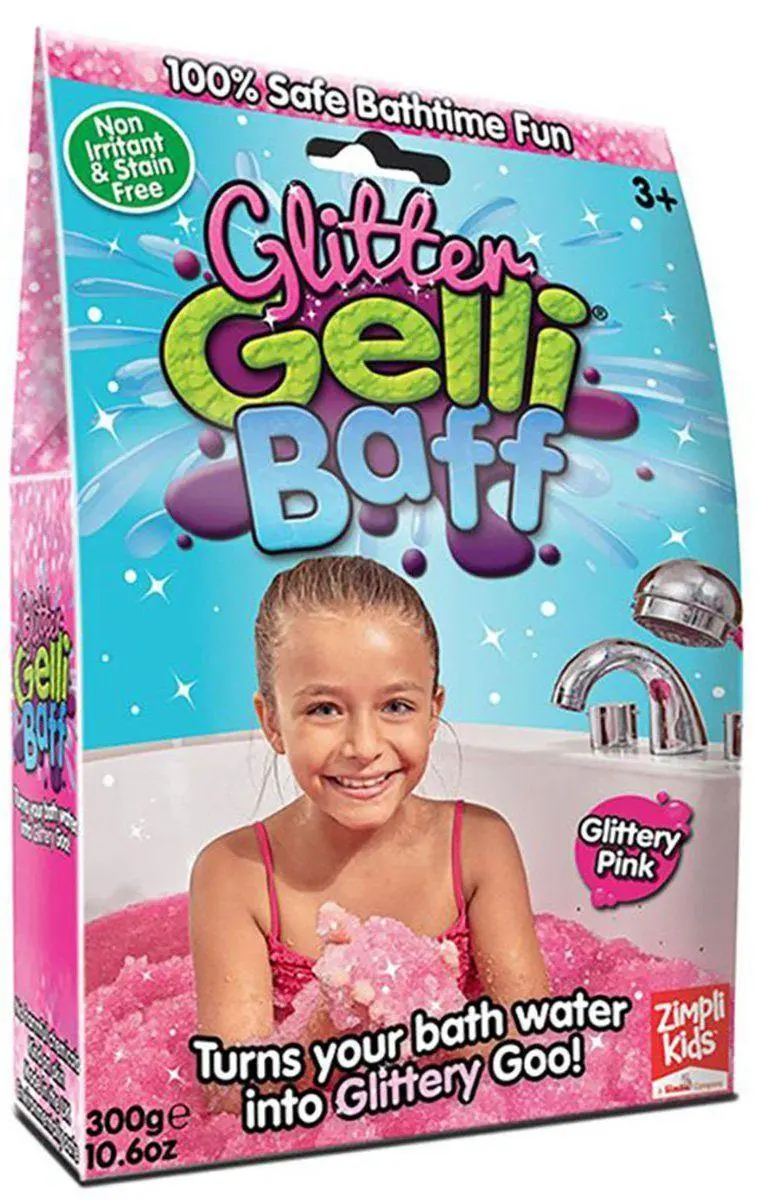 Zimpli Kids Glitter Gelli Baff 300G - Glittery Pink 1