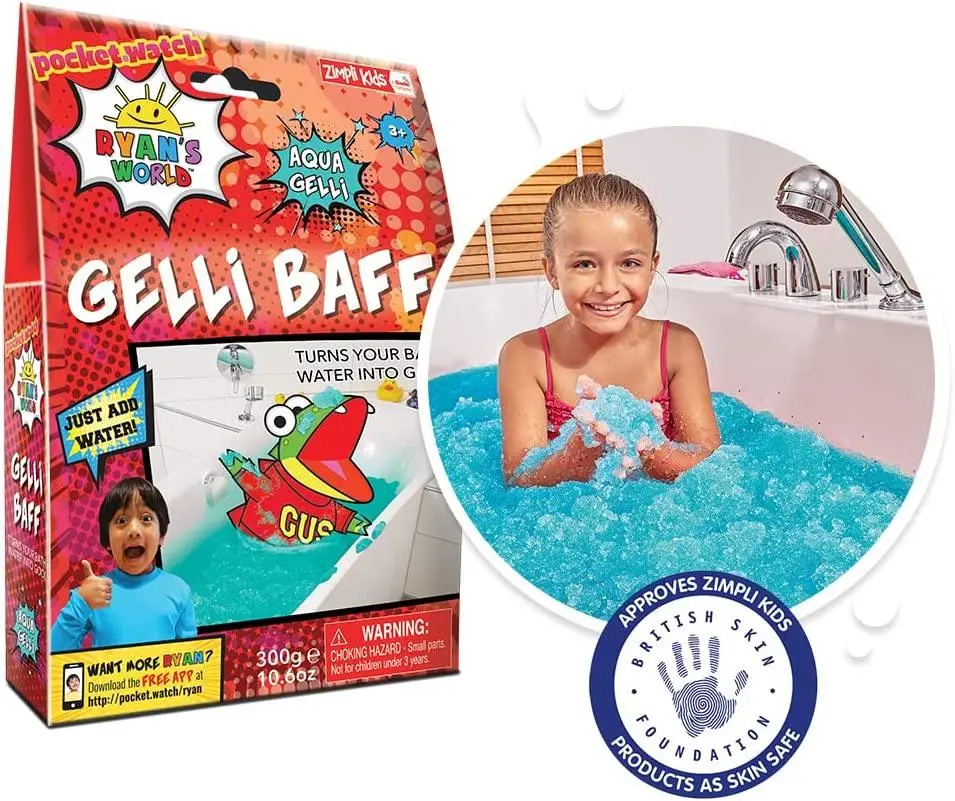 Zimpli Kids Ryan's World Gelli Baff 300G - Aqua Blue 1