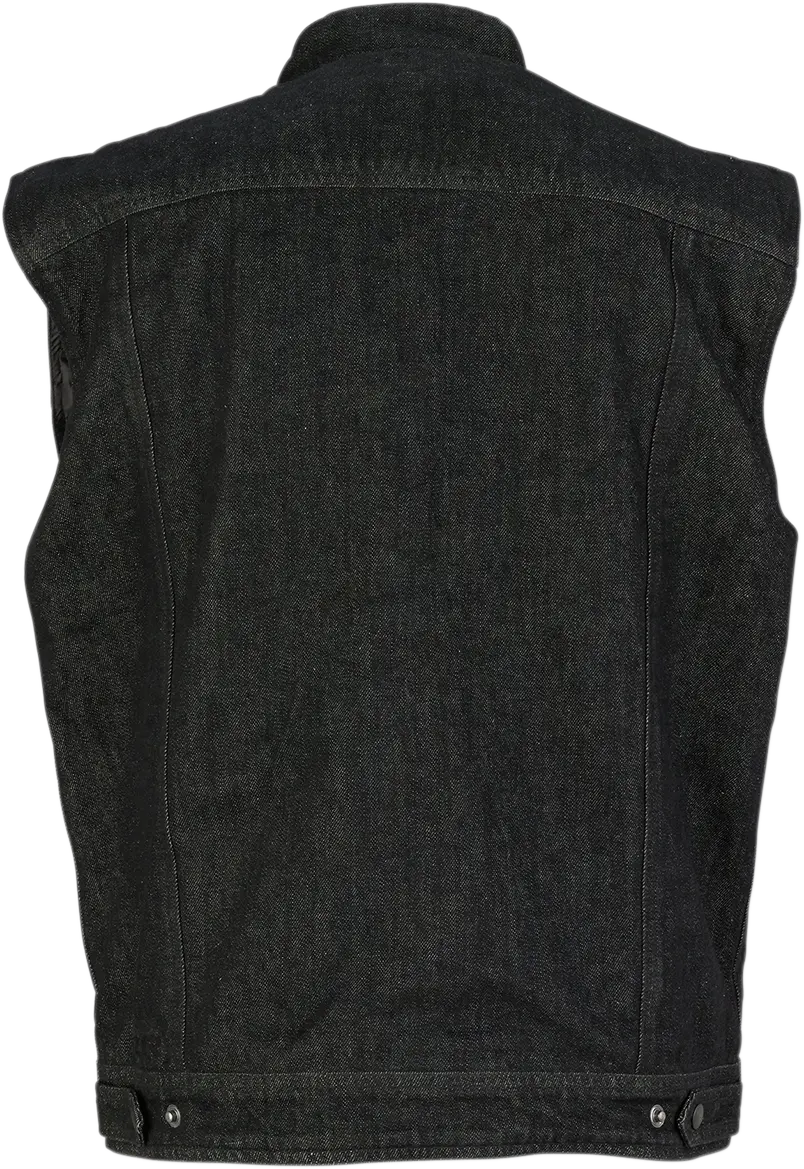 Z1R Denim Motorcycle Vest – Black, Size 5Xl, Style 2820-4491 1