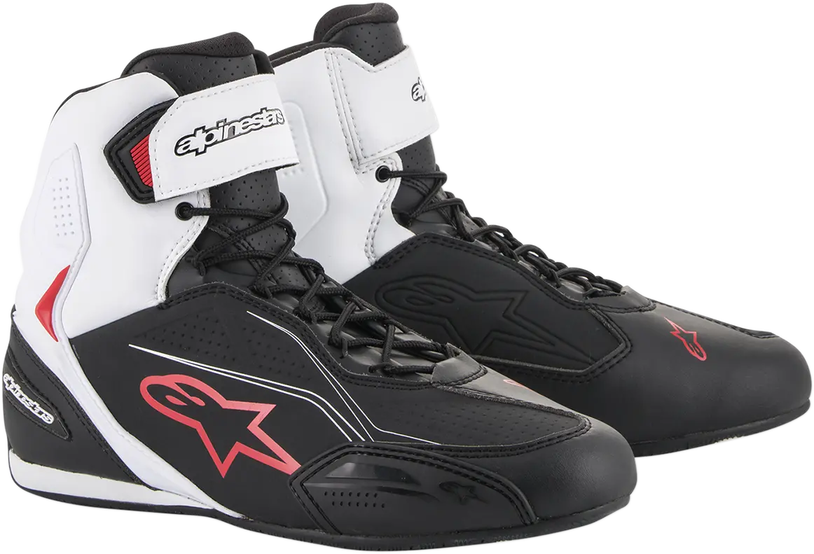 Alpinestars Faster-3 Motorcycle Riding Shoes – Black/White/Red, Us Size 13 1