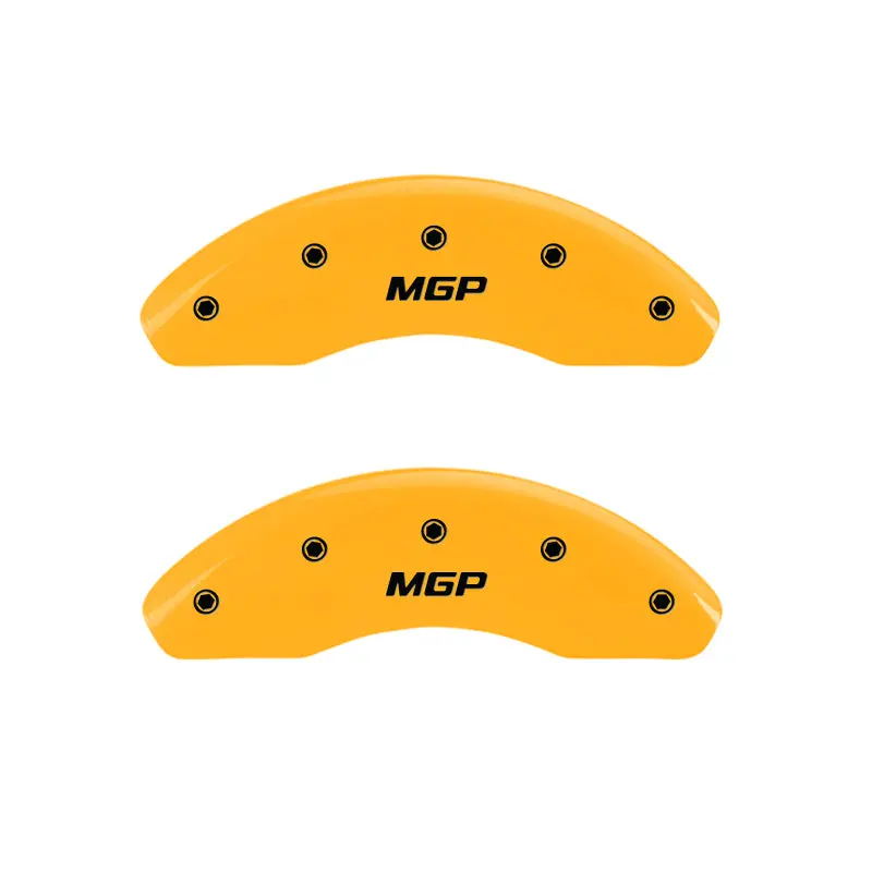 Mgp Engraved Caliper Covers – Yellow Finish With Black Char, Front & Rear Set For 2007 Mercury Milan 1
