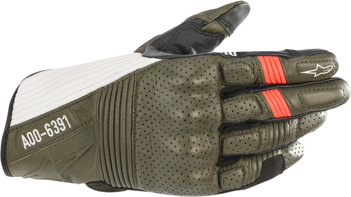 Alpinestars Kei Motorcycle Gloves – Green/Black/White/Red, Size 2Xl (Model 3566221-6123-2X) 1
