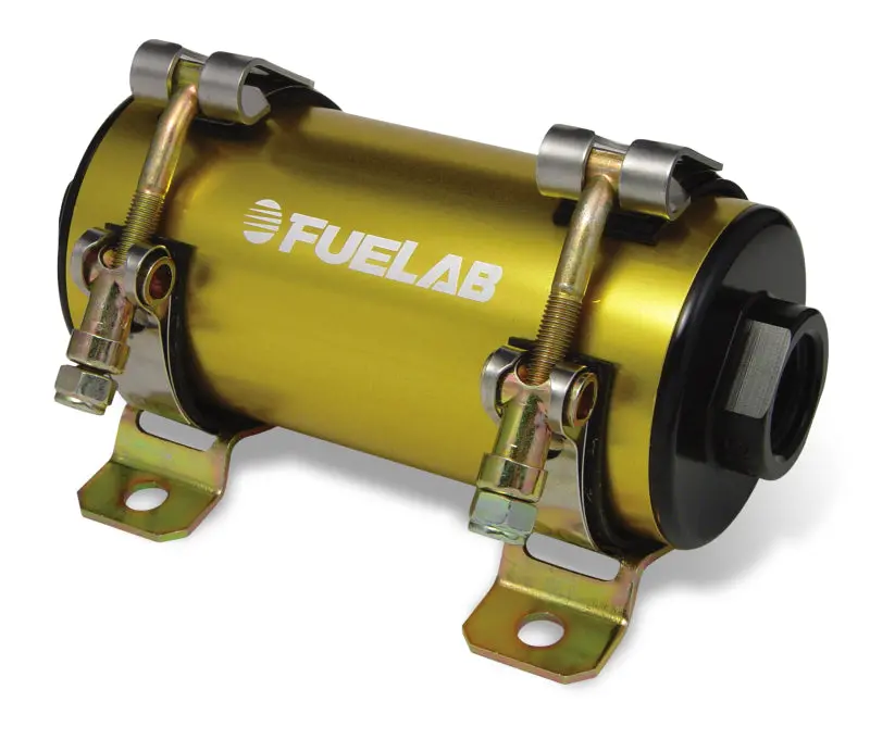 Fuelab Prodigy High-Flow Carbureted Fuel Pump – Gold Anodized, Rated For 1800 Hp 1