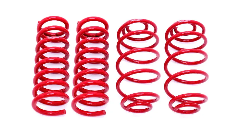 Bmr Lowering Spring Kit For 1967–1972 A-Body Vehicles – Set Of Four, Red Finish 1
