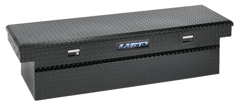 Lund Universal Aluminum Single-Lid Cross-Bed Storage Box – Matte Black Finish 1