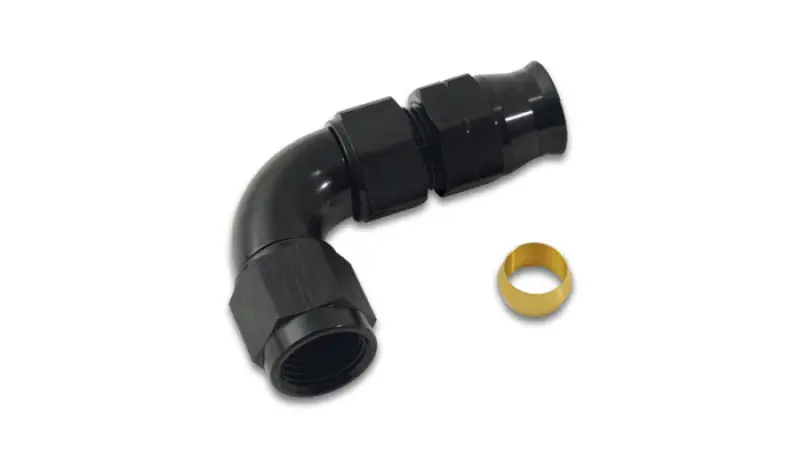 Vibrant 1/2-Inch Tube To -8An Female 90° Union Fitting With Olive Inserts 1
