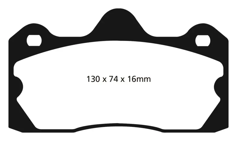 Ebc Yellowstuff Rear Brake Pads – Compatible With Lotus Evora (2010+) 3.5L Models 1