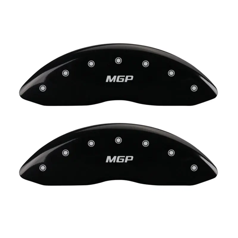 Mgp Black-Anodized 4-Piston Caliper Covers With Silver Engraving – Front & Rear Set 1