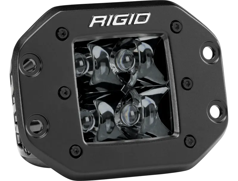 Rigid Industries D2 Midnight Edition Flush-Mount Spot Light – Single Unit 1