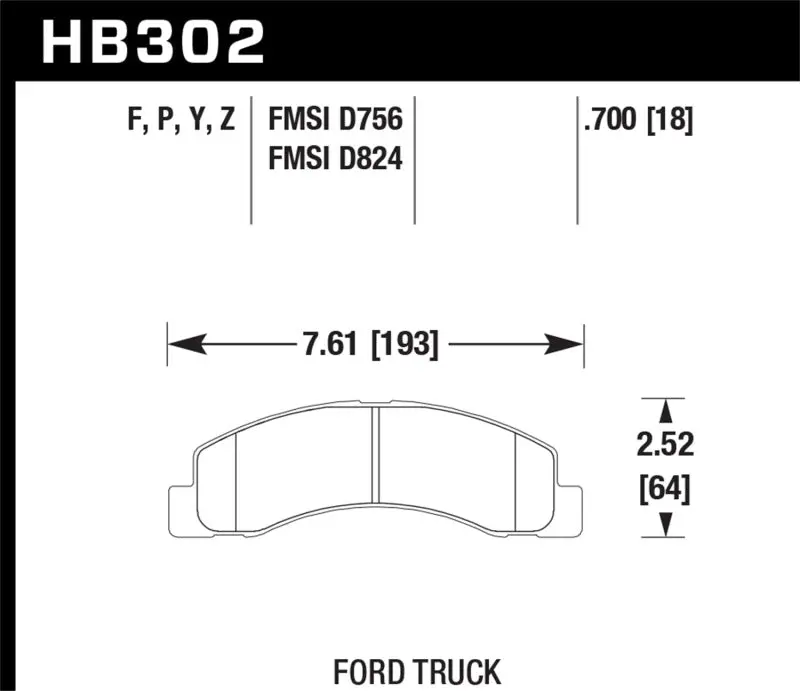 Hawk Lts High-Performance Street Brake Pads – Ceramic Compound 1