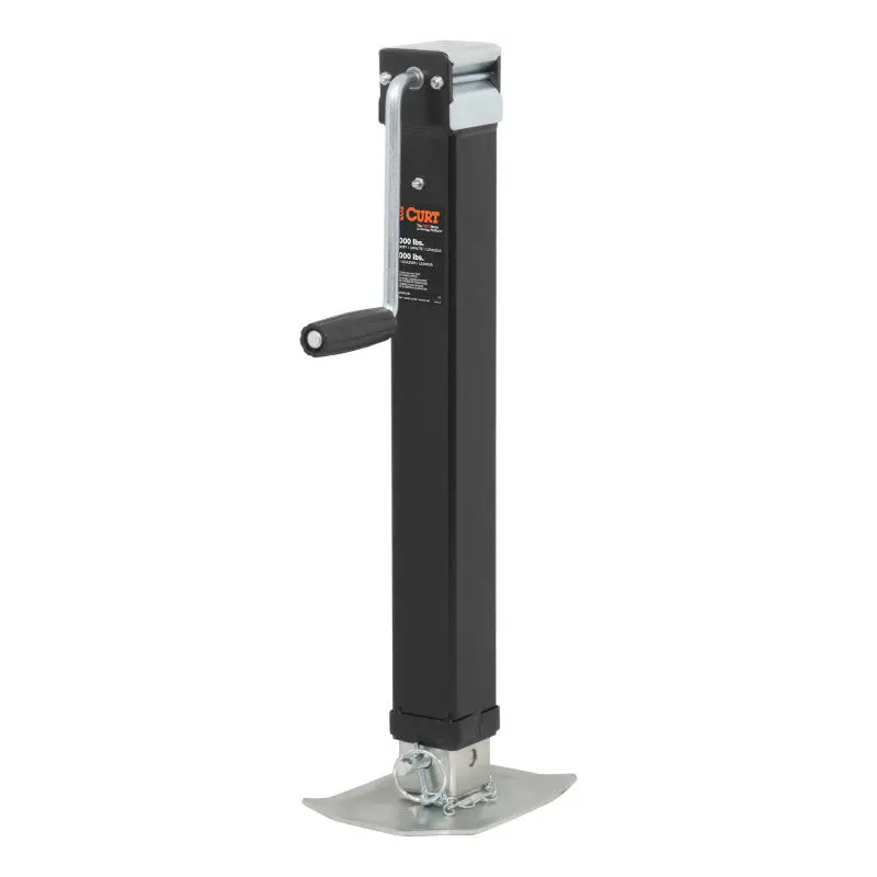 Curt Direct-Weld Square Jack W/Side Handle (8000Lbs 15In Travel) 1