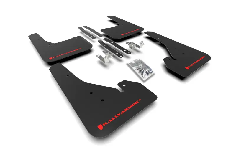 Rally Armor 2019-20 Toyota Corolla Black Ur Mud Flap Red Logo 1
