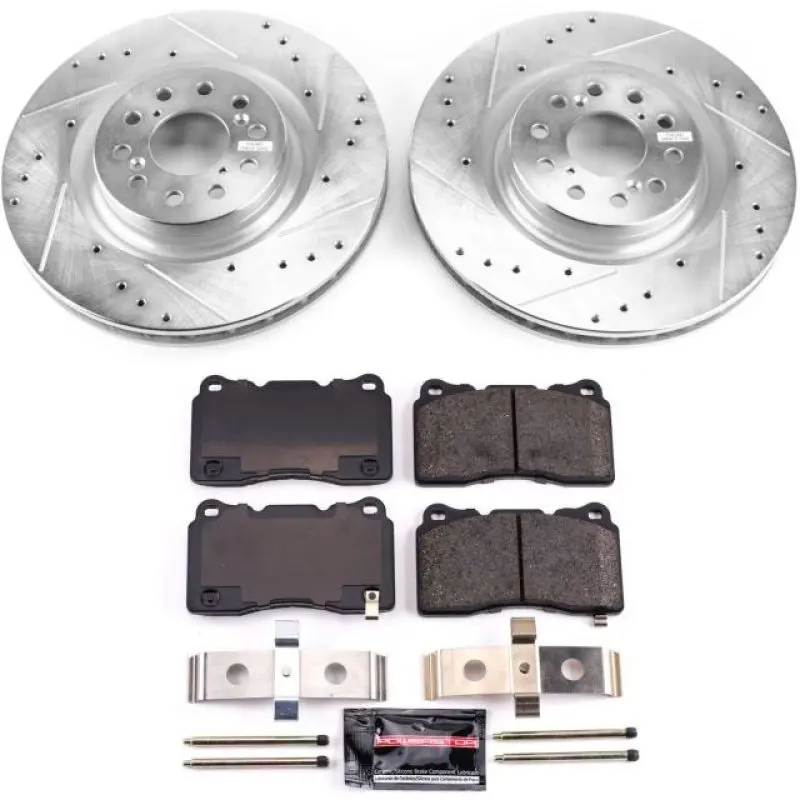 Power Stop Z23 Evolution Sport Brake Kit – Front, For 2017–2019 Honda Civic 1
