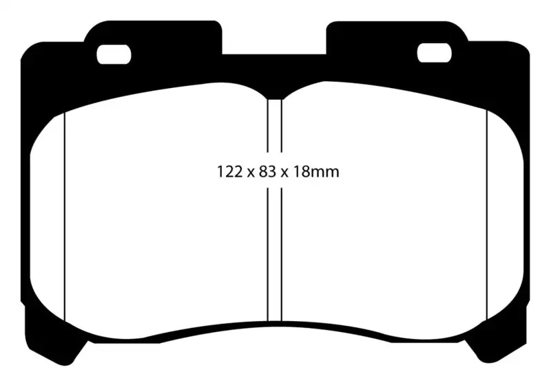 Ebc Redstuff High-Friction Front Brake Pads For 1993–1998 Toyota Supra 3.0L Twin-Turbo 1