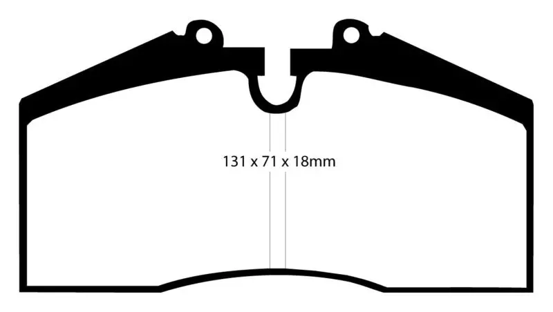 Ebc Yellowstuff High-Performance Rear Brake Pads For 1996–1998 Porsche 911 (993) Carrera 4S 3.6L 1