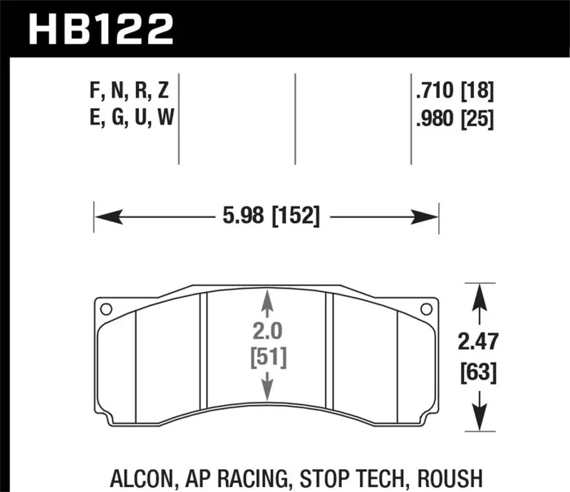 Hawk Hps Performance Front Brake Pads – Designed For 2007 Ford Mustang Saleen S281 Extreme 5.0L 1