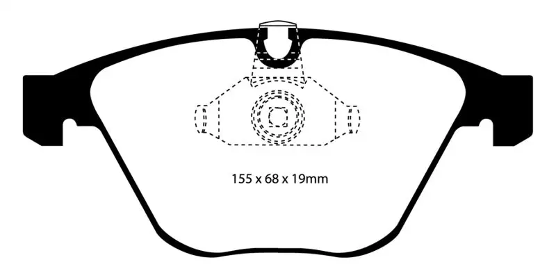 Ebc 08-10 Bmw M3 4.0 (E90) Yellowstuff Front Brake Pads 1