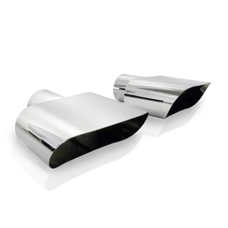 Stainless Works Wide Oval Exhaust Tips For Dodge Challenger R/T – 2.5-Inch Inlet, Sold In Pairs 1