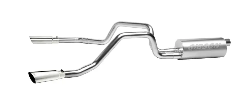 Gibson Stainless Steel Dual Split Cat-Back Exhaust – 1996–1997 Chevrolet C1500 Base (5.7L, 2.5" Diameter) 1