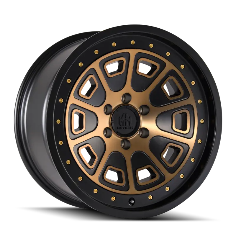 Mayhem Flat Iron Matte Black Wheel With Bronze Tint – 18X9", 6X120 Bolt Pattern, 0Mm Offset, 66.9Mm Hub Bore 1