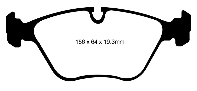 Ebc Yellowstuff High-Performance Front Brake Pads For 2010–2014 Bmw X5 4.4L Twin Turbo (E70) 1