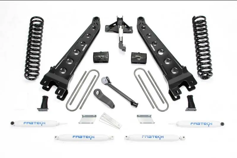 Fabtech 4-Inch Radius Arm Lift System For 2017–2019 Ford F-250/F-350 4Wd Gas Models – Includes Performance Shocks 1