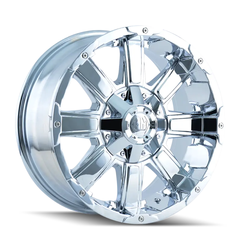Mayhem Chaos 18×9 Wheel – 8×165.1 Bolt Pattern, -12Mm Offset, 130.8Mm Hub Bore, Chrome Finish 1