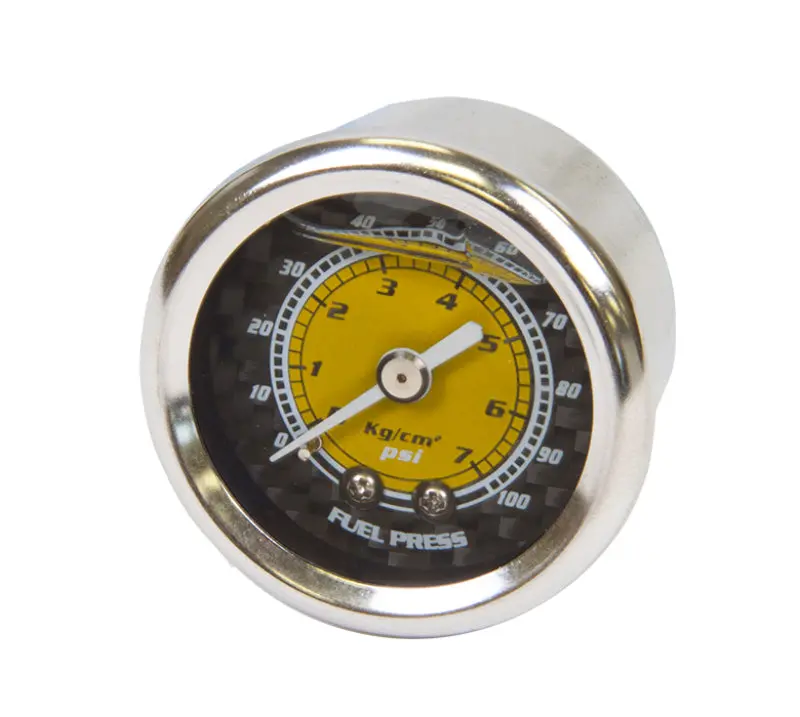 Nrg Fuel Pressure Regulator Gauge – 0–100 Psi, Carbon Fiber Housing 1