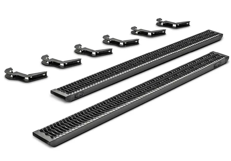 N-Fab Growler Fleet Cab-Length Running Boards For 2007–2018 Chevy/Gmc 1500 & 2008–2010 2500 Crew Cabs – Texas Black 1