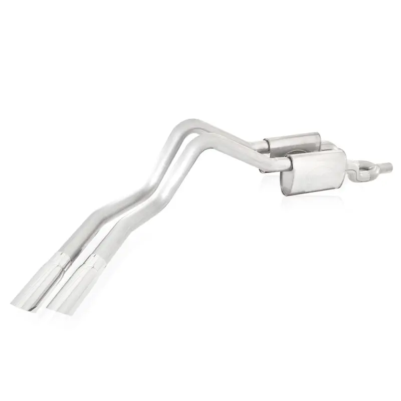 Stainless Works 2010-14 Raptor Exhaust 3In Y-Pipe Chambered Mufflers Exit Behind Passenger Rear Tire 1