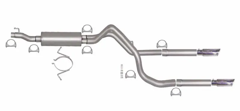 Gibson Stainless Steel Cat-Back Dual Exhaust System For 2006–2008 Dodge Ram 1500 Laramie 5.7L 1