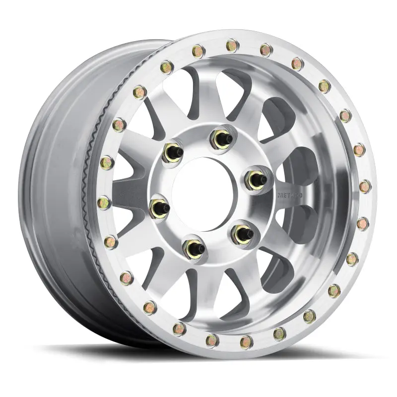 Method Mr101 Beadlock 17X9 -12Mm Offset 6X6.5 108Mm Cb Raw Machined W/Bh-H24125 Wheel 1