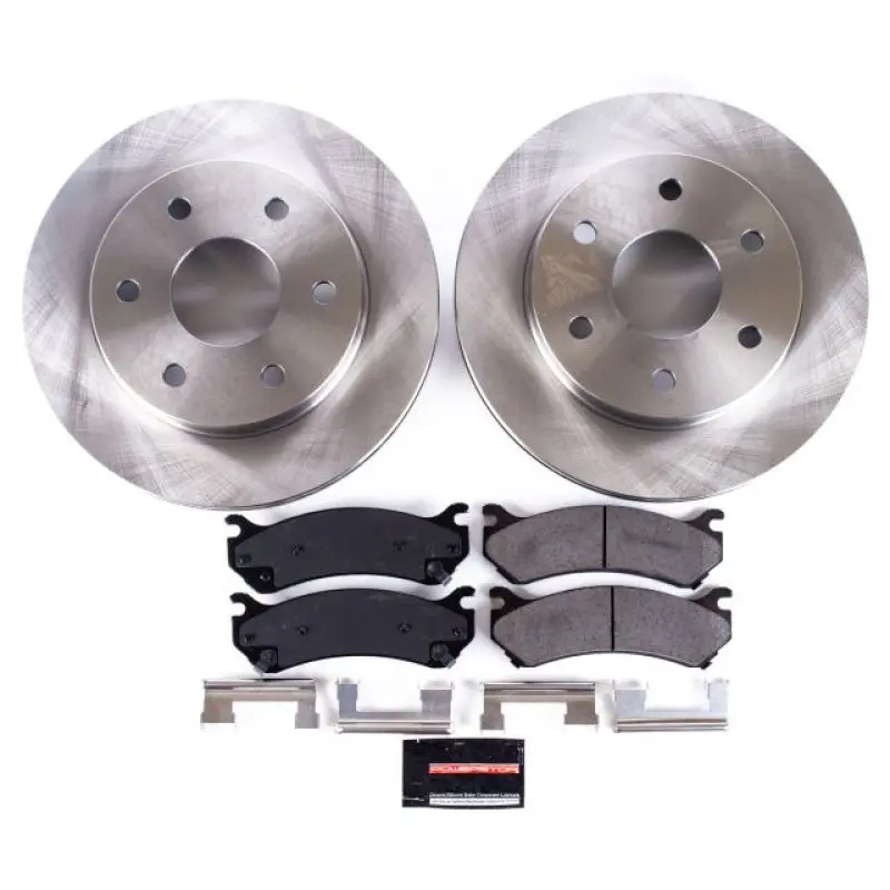 Power Stop Autospecialty Brake Kit – Front Replacement For 2002–2006 Cadillac Escalade 1
