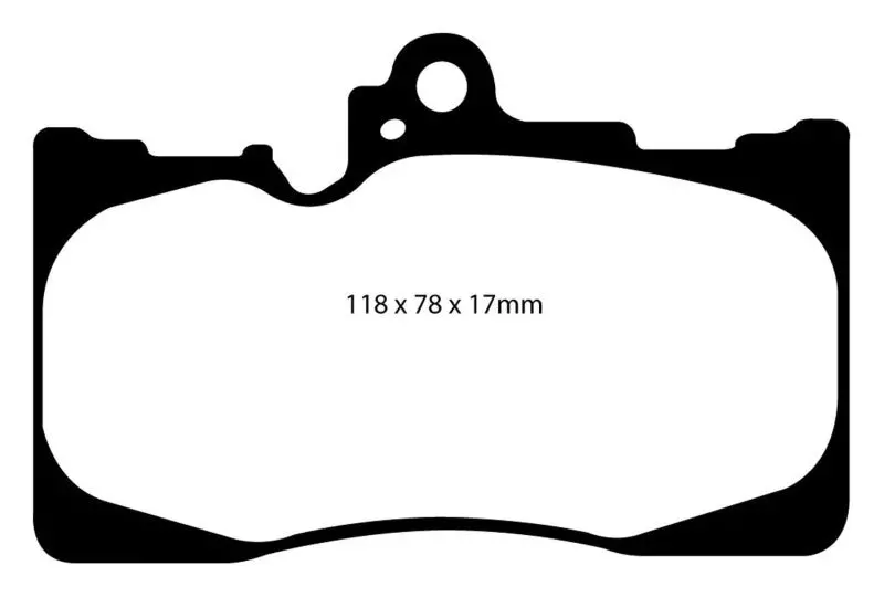 Ebc Yellowstuff Performance Front Brake Pads For Lexus Gs350 (2007–2008, Rwd) 1