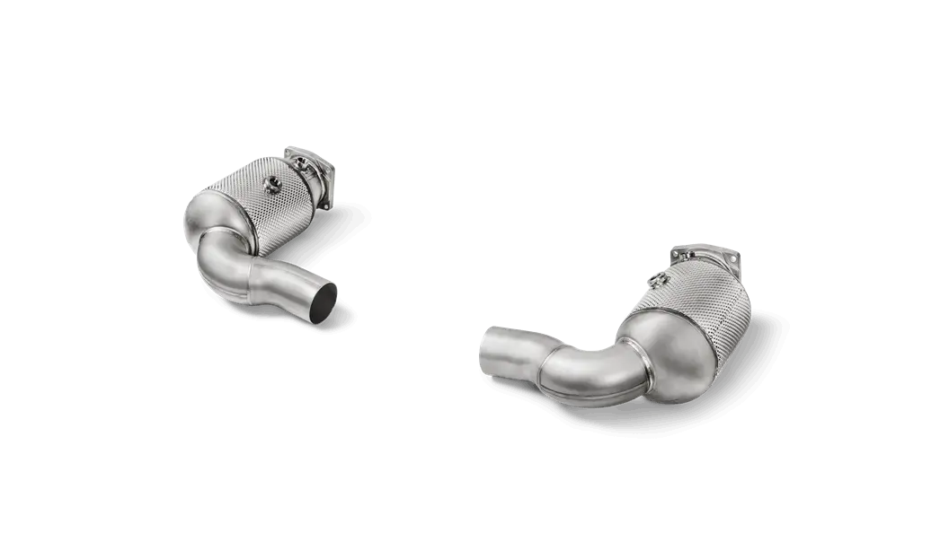 Akrapovič Stainless Steel Link Pipe Set With Catalytic Converter For 2016–2019 Porsche 911 Turbo/S (991.2) 1
