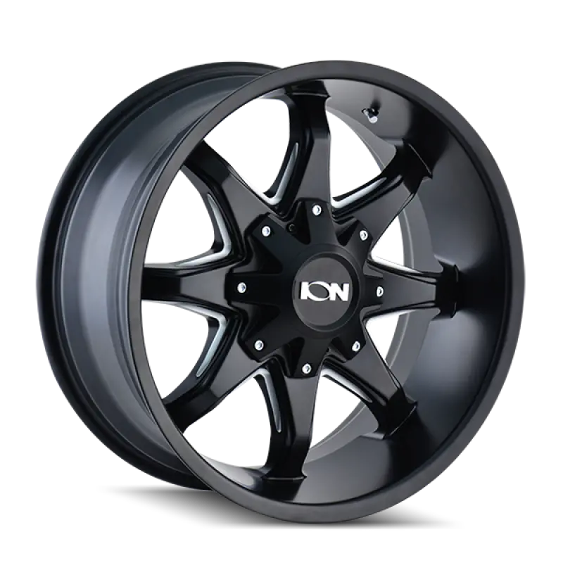 Ion Type 181 Satin Black/Milled Spoke Wheel – 20×9, 6×135 Bolt Pattern, 0Mm Offset, 106Mm Hub Bore 1