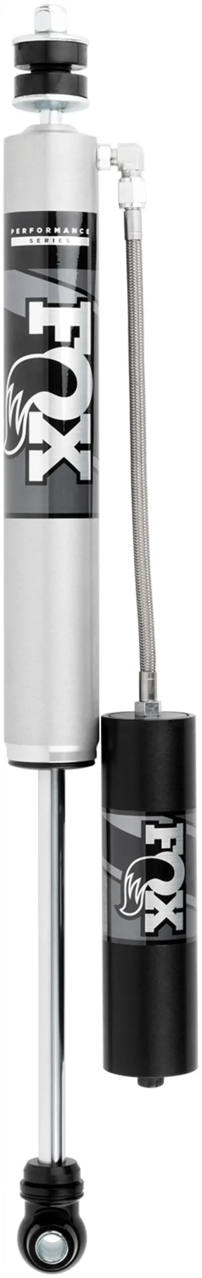 Fox 2.0 Performance Series Smooth Body Front Shock – Remote Reservoir, 10.1" Travel, 4–5" Lift For 2005+ Ford Super Duty 1