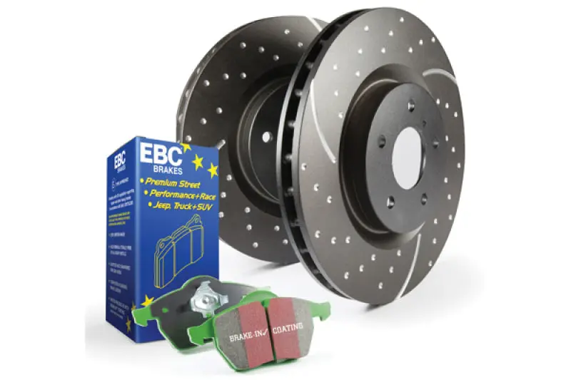 Stage 3 Performance Brake Upgrade: Greenstuff6000 Pads + Gd Slotted Rotors 1