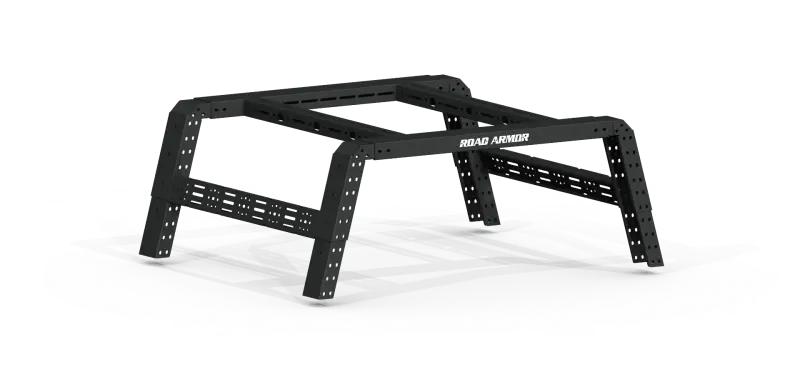 Road Armor Treck Adjustable Bed Rack For Full-Size Trucks – 5.5 To 6 Foot Beds (Texas Black Finish, Brackets Sold Separately) 1